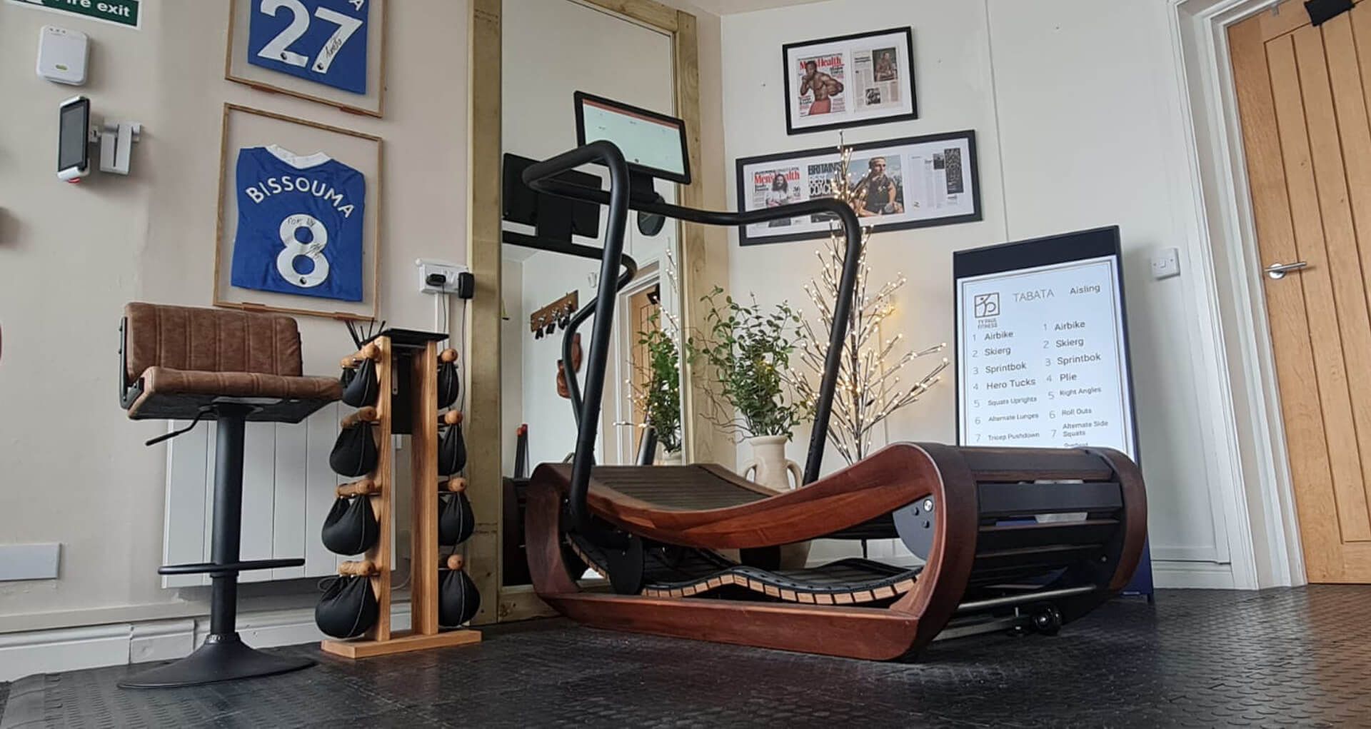 Gym equipment inside Hove based studio gym